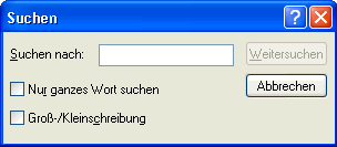 Suchdialog